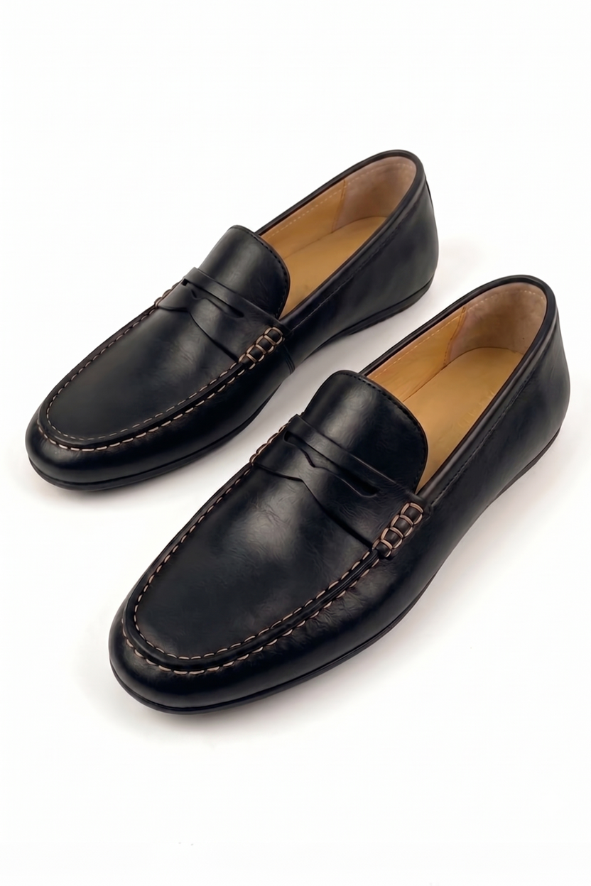 Le mocassin Penny Heritage JELD-LUX en Bourgogne profond